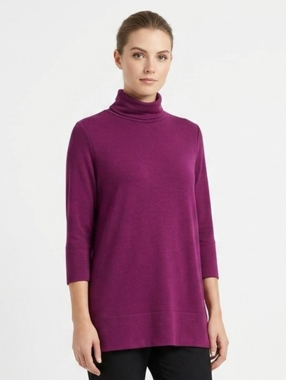 Madison & Berkeley Oversized Sweater Hi-Lo Hem NORDSTROM Turtleneck Tunic